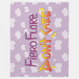 Fibro Flareは気にない フリースブランケット