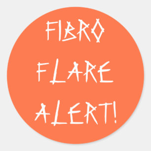 FIBRO FLAREアラート!-シール ラウンドシール