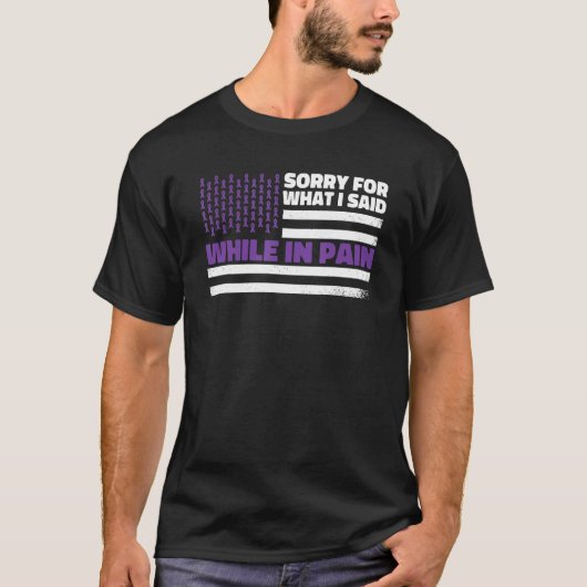 Fibromyalgia Awareness Us Flag  Fibromyalgia Aware Tシャツ (正面)