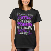 Fibromyalgia Warrior Disease Awareness Ribbon Tシャツ (正面)