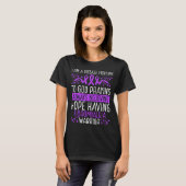 Fibromyalgia Warrior Disease Awareness Ribbon Tシャツ (正面フル)