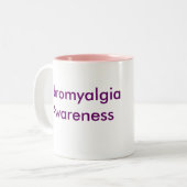 FibromyalgiaAwarenessのマグ ツートーンマグカップ (正面左)