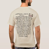 Fibromyaliaの霧- Fibro霧 Tシャツ (裏面)