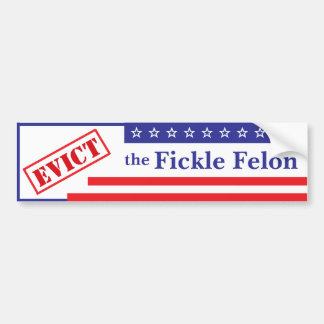 Fickleフェロンバンパーステッカーを削除する バンパーステッカー