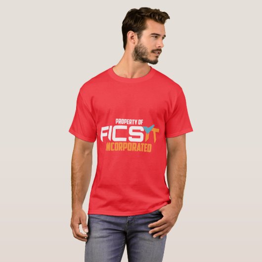FICSITの財産 サティスファクトリー エンブレム Tシャツ (正面フル)