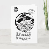 FICTSによってはバースデー・カードが"斜め飛行します" カード (正面)