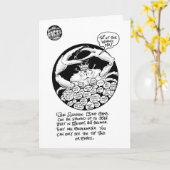 FICTSによってはバースデー・カードが"斜め飛行します" カード (黄色い花)