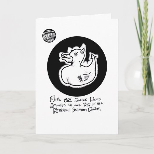FICTSの"死のアヒル"のバースデー・カード カード (正面)