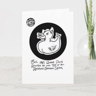 FICTSの"死のアヒル"のバースデー・カード カード