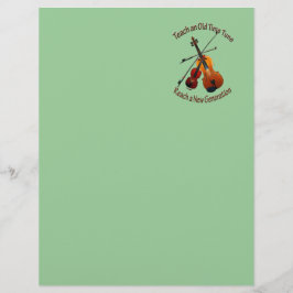Fiddle Letterhead -教え古い時間