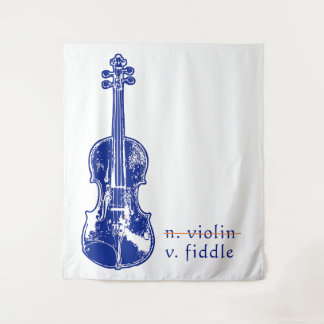 Fiddle Not Violin Bluegrass Country Music Gift タペストリー