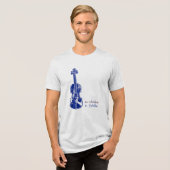 Fiddle Not Violin Bluegrass Country Music Gift トライブレンドＴシャツ (正面全面)
