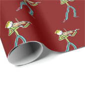 Fiddle Playing Stickman ラッピングペーパー (ロールコーナー)