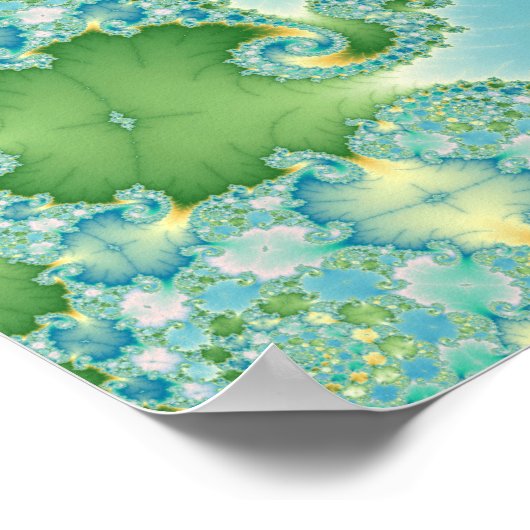 Fiddlehead – フラクタルアート ポスター (角)