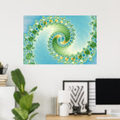 Fiddlehead – フラクタルアート ポスター (ホームオフィス)