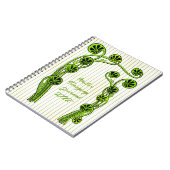 Fiddlehead Ferns Art Custom Spring Journal ノートブック (左側)