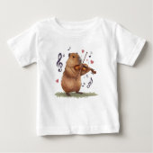fiddler capybara ベビーTシャツ (正面)