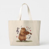 fiddler capybara ラージトートバッグ (裏面)