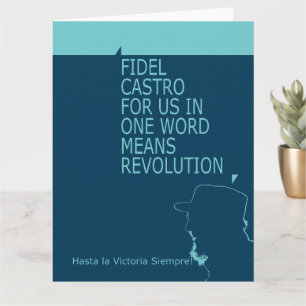 Fidel Castro、プレジデンテ、革命、キューバ、ハバナ カード