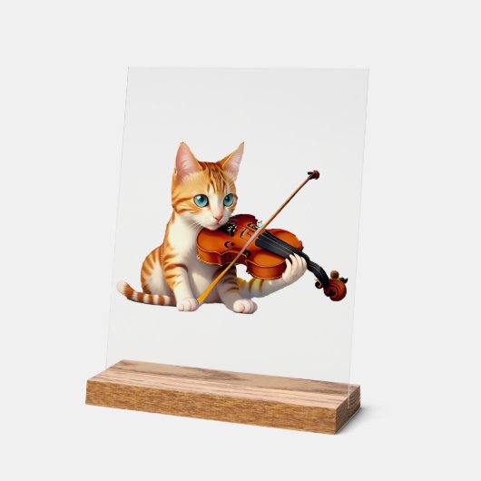 Fidel Kitty アクリルサイン (傾斜)