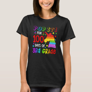 Fidget ポップ・アートの It Unicorn Gの3年生100日目 Tシャツ