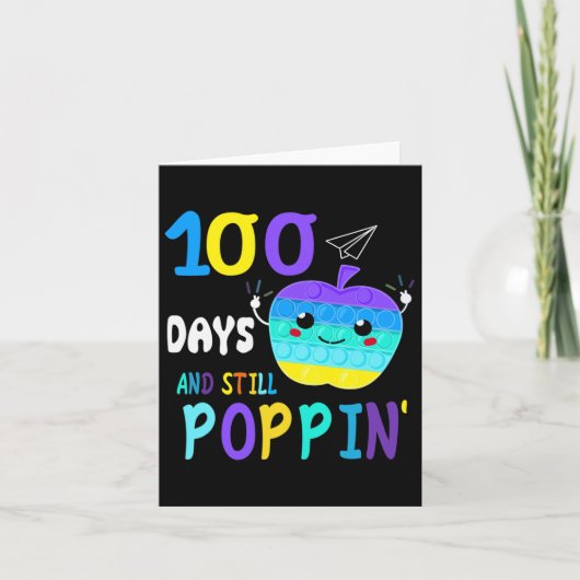 Fidget Popit愛好家ボーイズGiのための学校の100日 カード (正面)