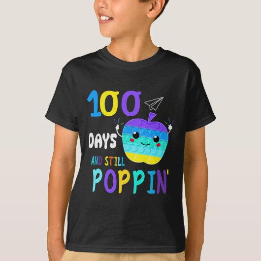 Fidget Popit愛好家ボーイズGiのための学校の100日 Tシャツ (正面)