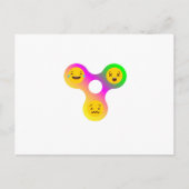 Fidget Spinner Emoji s おもしろい Gift ポストカード (正面)