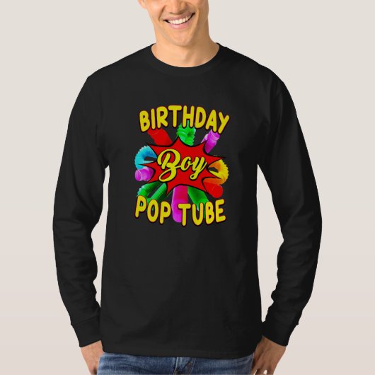Fidget Toy Pop Tube Birrthday Boy   Tシャツ (正面)