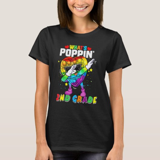 Fidget Toy What's Poppin' 2年生Sの100日目 Tシャツ (正面)