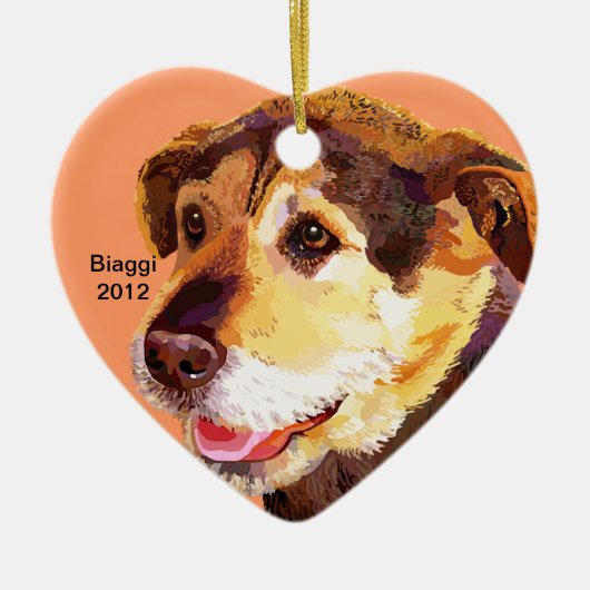 FidoのオーナメントのためのBiaggiの塀 セラミックオーナメント (正面)