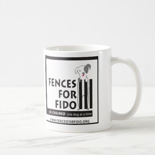 Fidoのマグのための塀 コーヒーマグカップ (右)