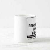 Fidoのマグのための塀 コーヒーマグカップ (中央)