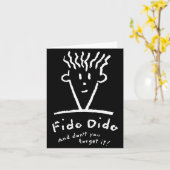 Fido Dido Face Don't You Forget It  カード (黄色い花)