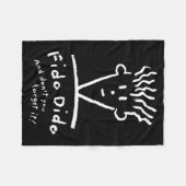 Fido Dido Face Don't You Forget It  フリースブランケット (正面(横))