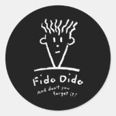 Fido Dido Face Don't You Forget It  ラウンドシール (正面)