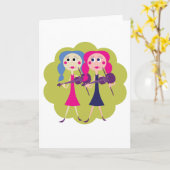 Fidoll Twinsノートカード カード (黄色い花)