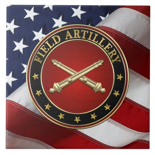 Field Artillery Branch Insignia Special Edition タイル (正面)