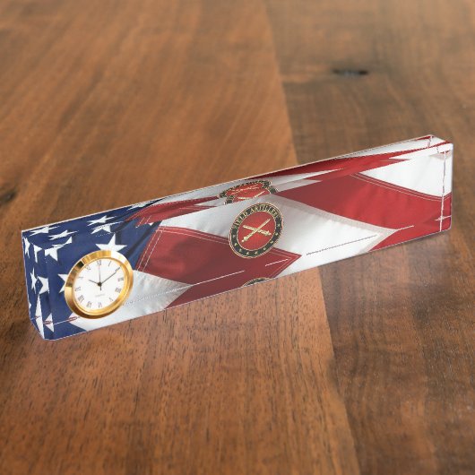 Field Artillery Branch Insignia Special Edition デスクネームプレート (側面)