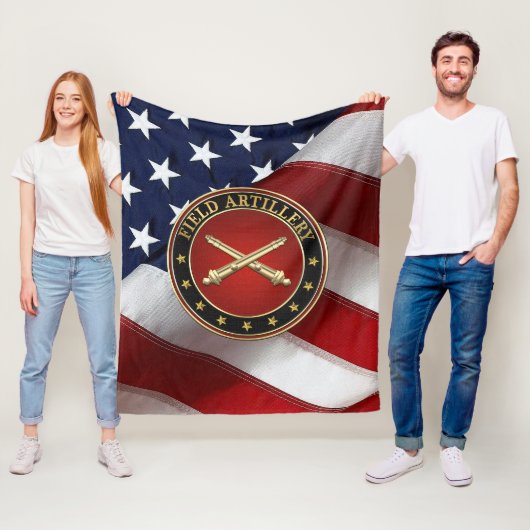 Field Artillery Branch Insignia Special Edition フリースブランケット (インサイチュ)