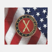 Field Artillery Branch Insignia Special Edition フリースブランケット (正面(横))