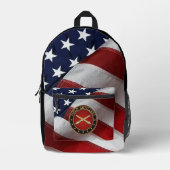 Field Artillery Branch Insignia Special Edition プリントバックパック (正面)