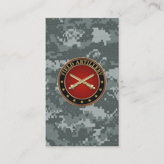 Field Artillery Branch Insignia Special Edition 名刺 (正面)
