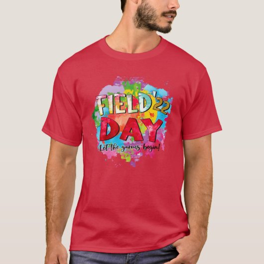 FIELD DAY ゲーム開始 レトロ Tシャツ (正面)