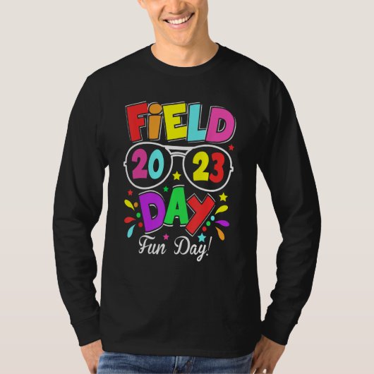 Field Day Fun Day 2023 Last Day of School Tシャツ (正面)