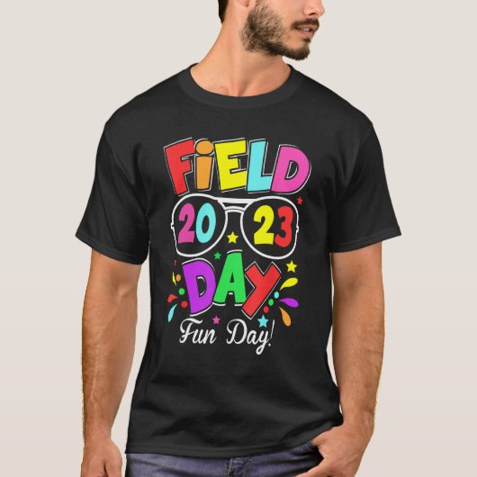 Field Day Fun Day 2023 Last Day of School Tシャツ (正面)