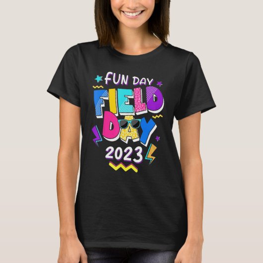 Field Day Fun Day 2023 School Trip Teacher Studen Tシャツ (正面)