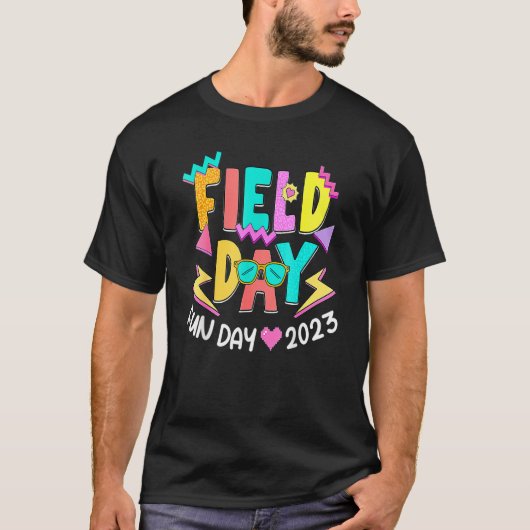 Field Day Let The Games Begin Kids Teachers Field  Tシャツ (正面)