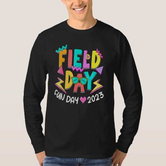 Field Day Let The Games Begin Kids Teachers Field  Tシャツ (正面)