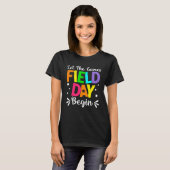 Field Day Let The Games Begin Teacher Boys Kids Fi Tシャツ (正面フル)